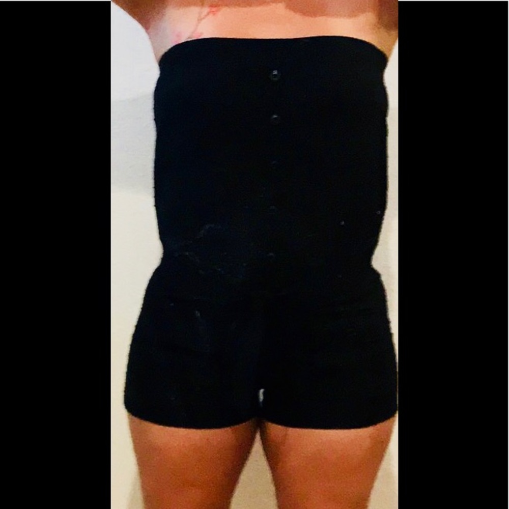 Mini shorts strapless onsie